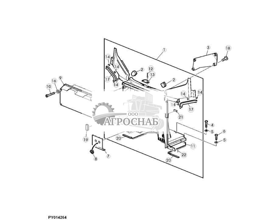 ДЕТАЛИ ОБШИВКИ (ЗАДНЯЯ ЧАСТЬ КАБИНЫ) 